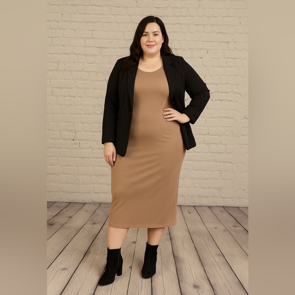 Brand New Maxi Dress With A Side Slit Size Various